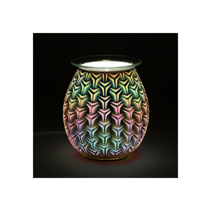 N/A 3D Geometric Light Up Electric Oil Burner -