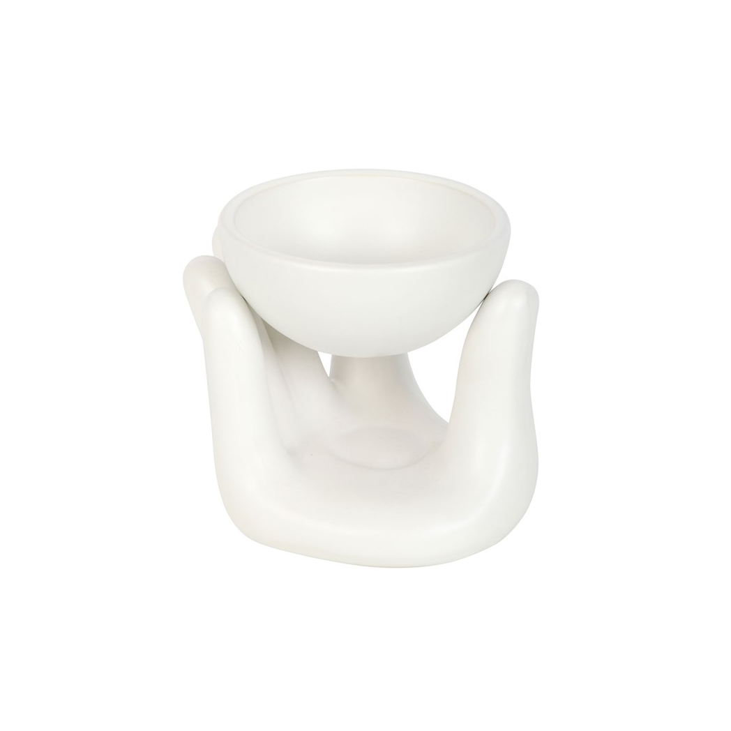 N/A White Hand Ceramic Oil Burner -