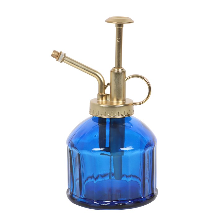 Elegant Blue Glass Plant Mister - Perfect for Nurturing Your Indoor Garden