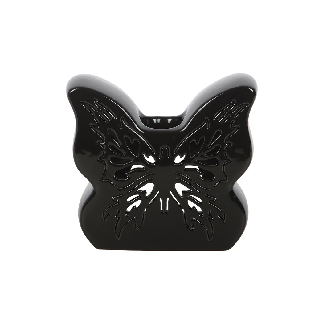 N/A Black Cut-Out Butterfly Oil Burner -