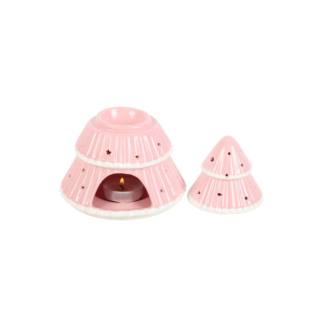 N/A Pink Christmas Tree Oil Burner -