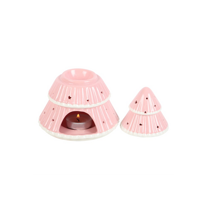 N/A Pink Christmas Tree Oil Burner -