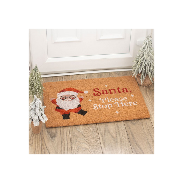 Warm and Inviting Santa Claus Doormat for a Joyful Holiday Welcome
