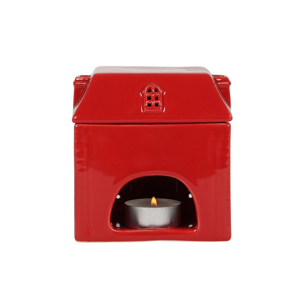 N/A Red Ceramic House Oil Burner -