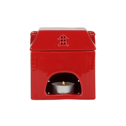 N/A Red Ceramic House Oil Burner -