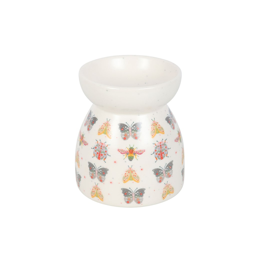 N/A Floral Bug Print Oil Burner and Wax Warmer -