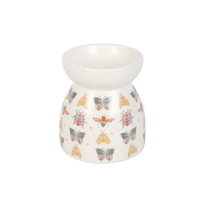 N/A Floral Bug Print Oil Burner and Wax Warmer -