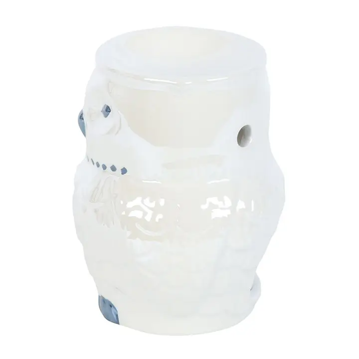 N/A Owl Shaped Iridescent Oil Burner and Wax Warmer -