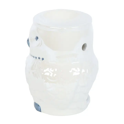 N/A Owl Shaped Iridescent Oil Burner and Wax Warmer -