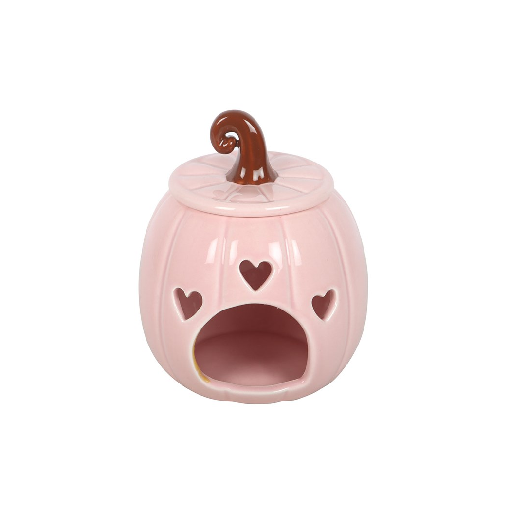 N/A Pink Curly Pumpkin Oil Burner -