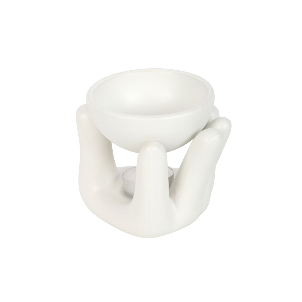 N/A White Hand Ceramic Oil Burner -