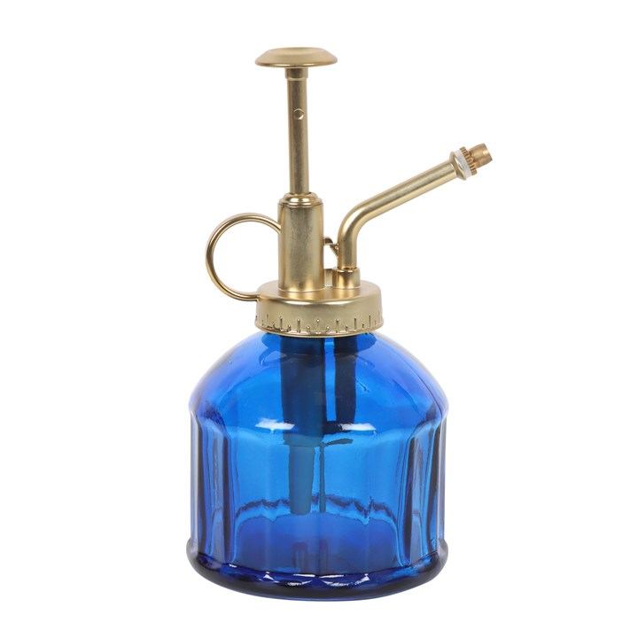 Elegant Blue Glass Plant Mister - Perfect for Nurturing Your Indoor Garden