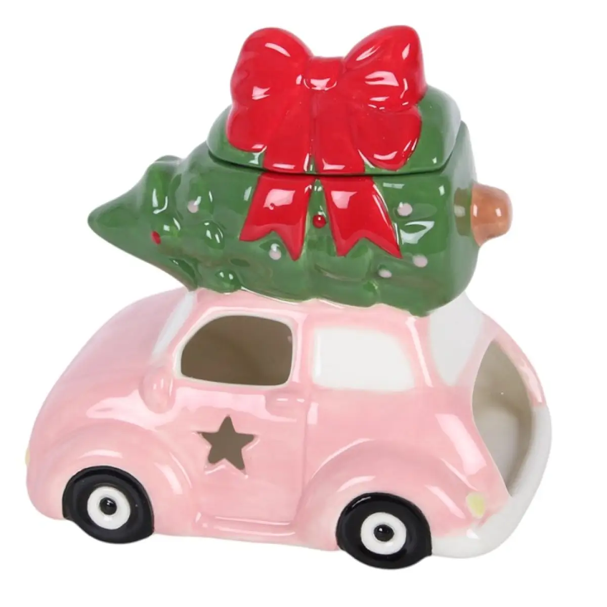 N/A Pink Car with Christmas Tree Oil Burner -