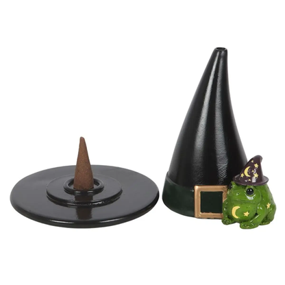 N/A Magic Toad and Witch Hat Incense Cone Holder -