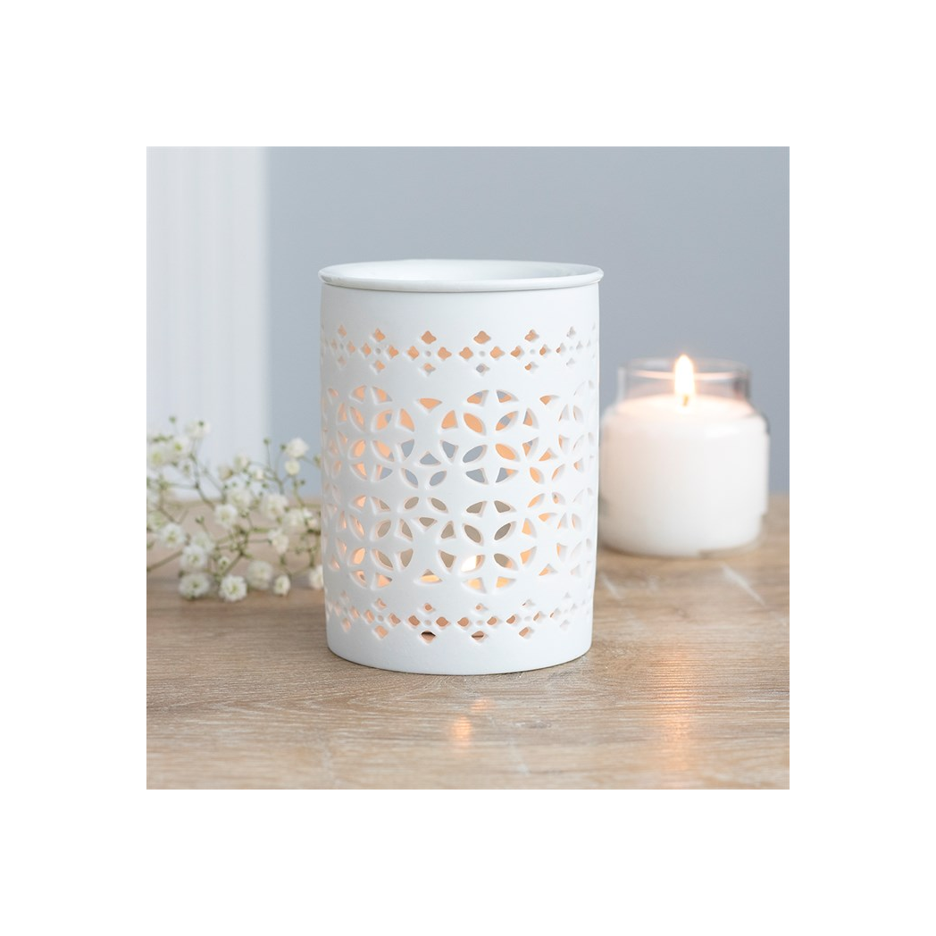 N/A White Matte Cut Out Oil Burner -