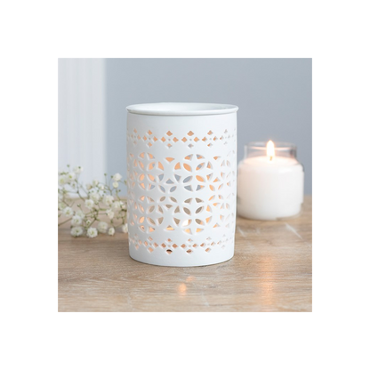 N/A White Matte Cut Out Oil Burner -