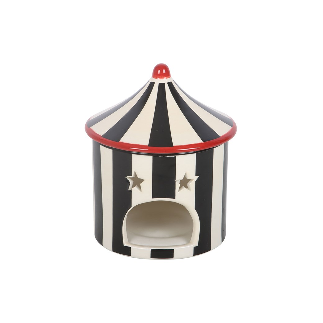 N/A Black Striped Circus Tent Oil Burner -
