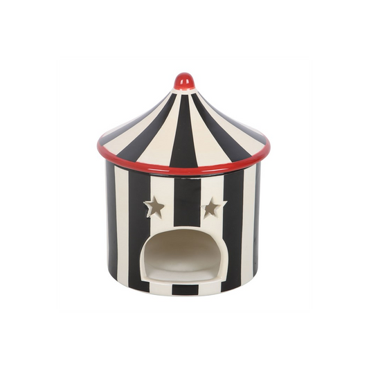 N/A Black Striped Circus Tent Oil Burner -