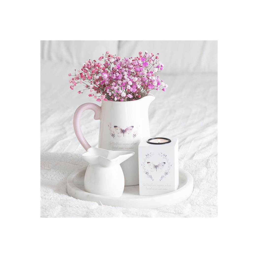 N/A White Butterfly Oil Burner -
