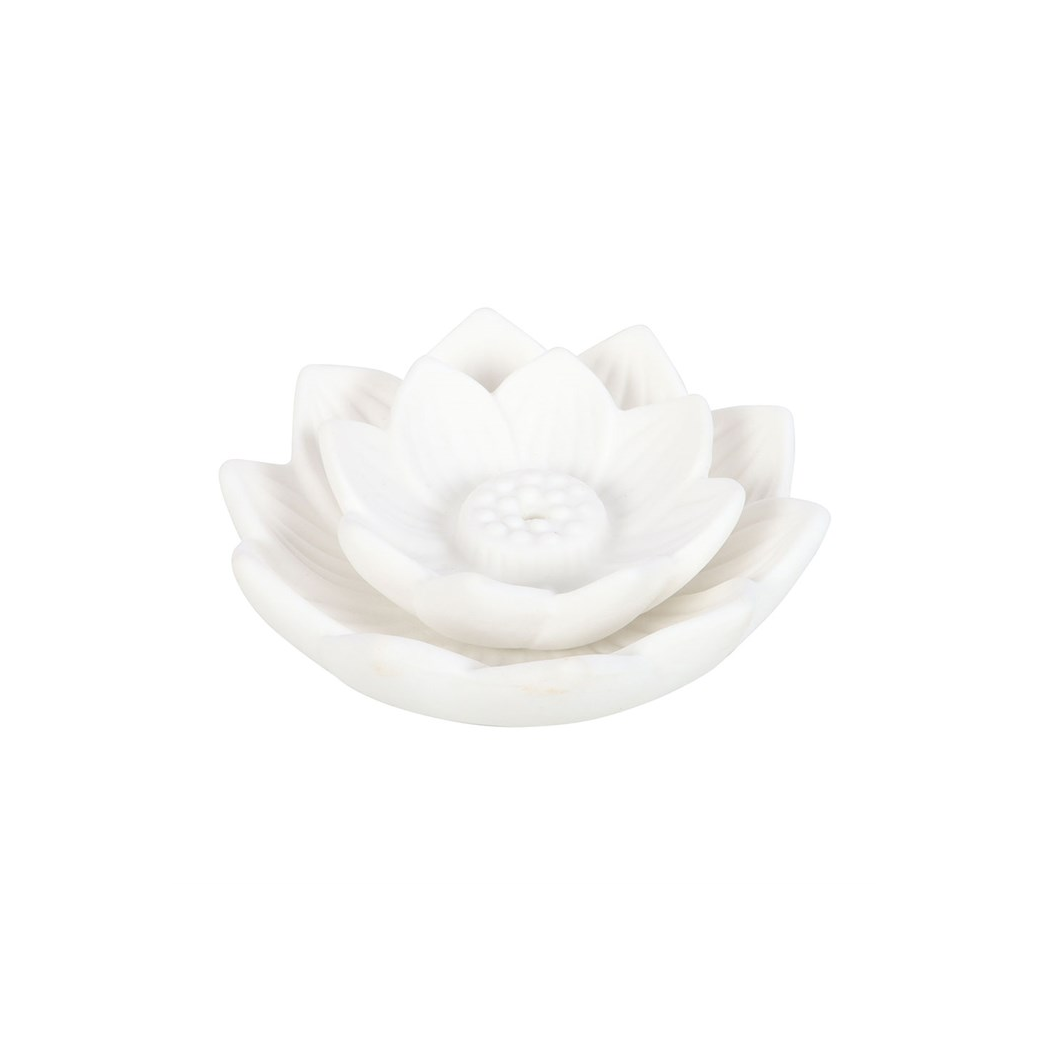 N/A White Lotus Flower Incense Stick Holder -
