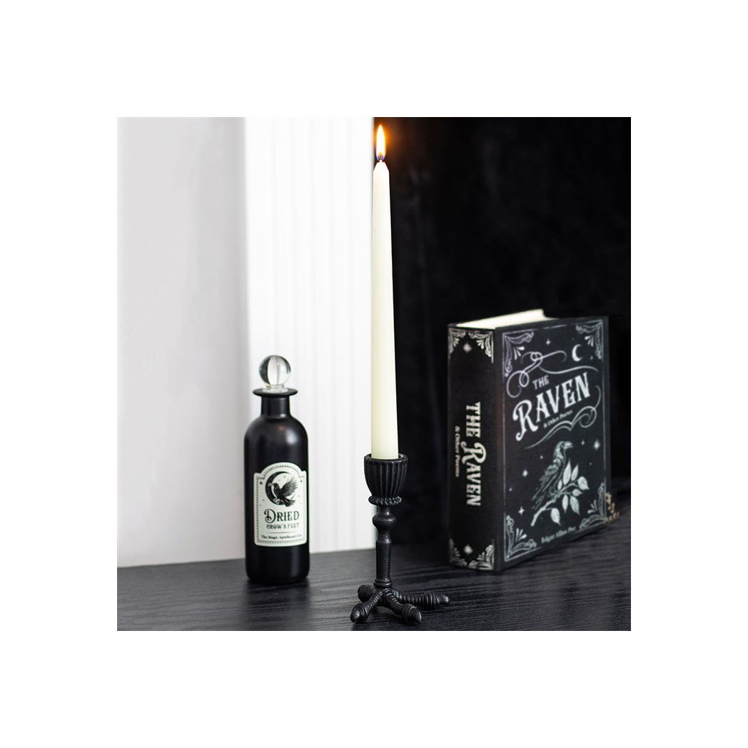 N/A Raven Claw Taper Candle Holder -