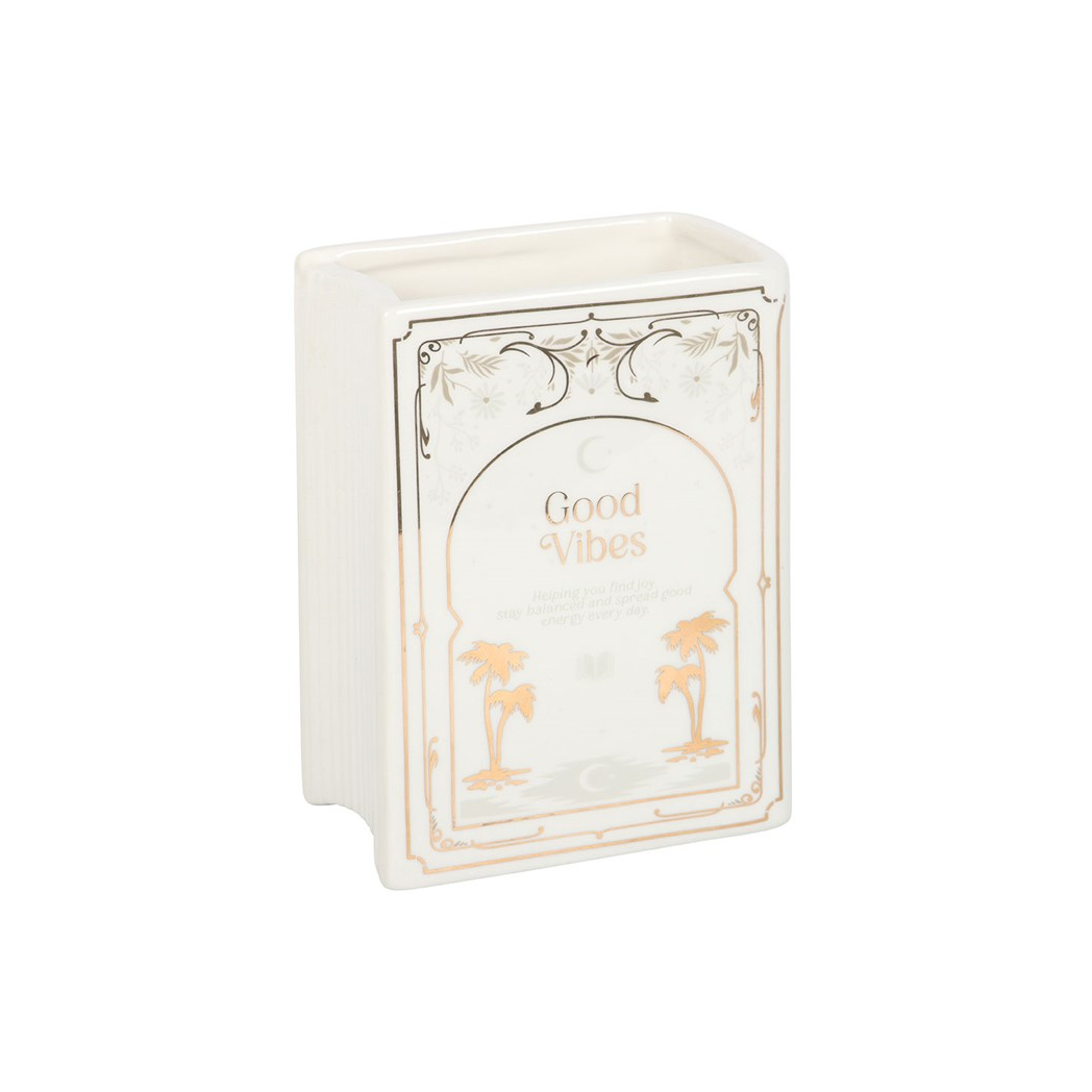 Stunning White Book Shaped Vase: A Perfect Blend of Literary Charm and Elegance