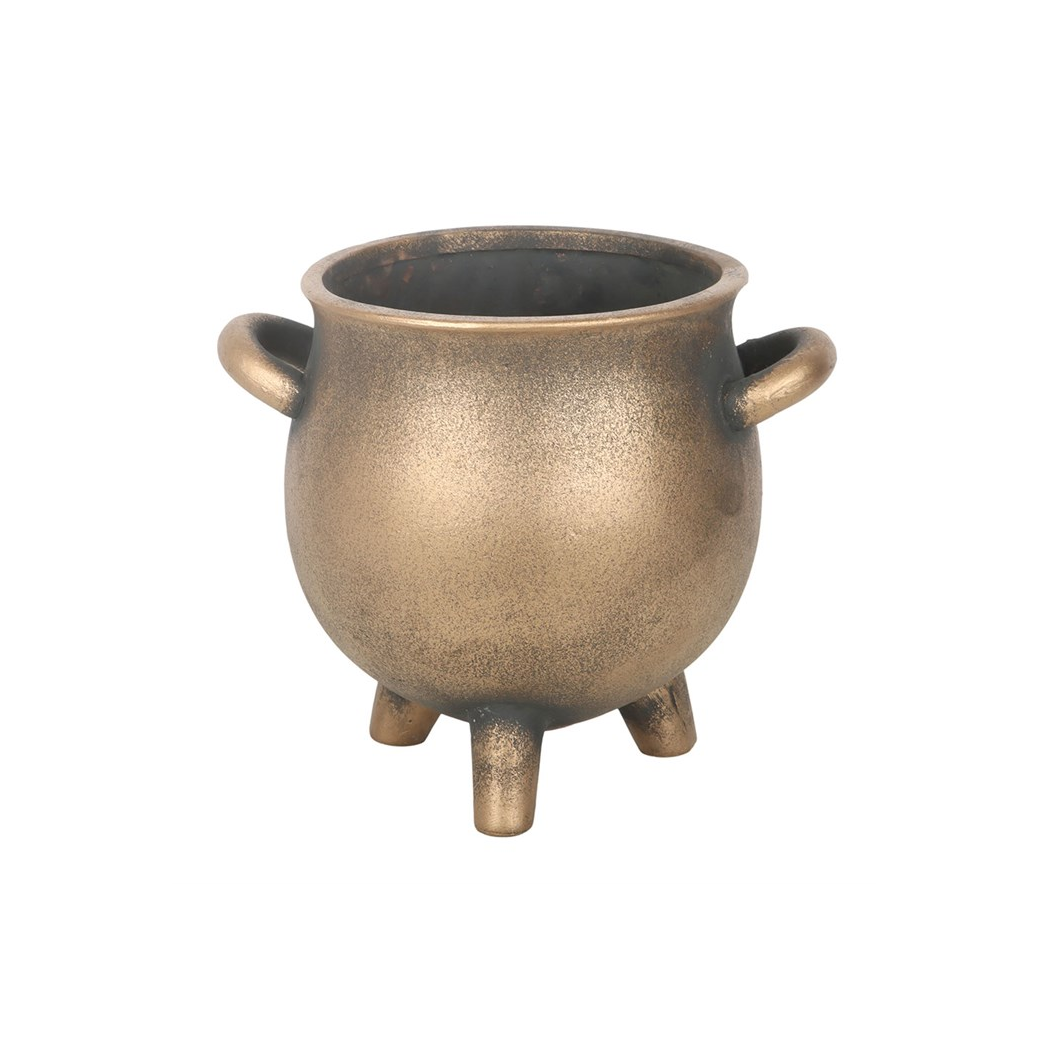 Bronze Effect Terracotta Plant Pot: Herbal Magic for Your Greenery