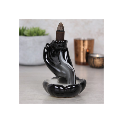 N/A Hand & Lotus Flower Backflow Incense Burner -