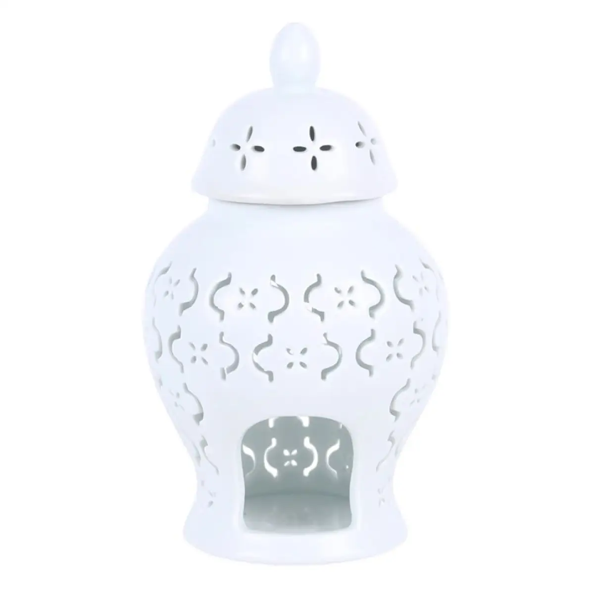 N/A Moroccan Lantern Cut Out Oil Burner and Wax Warmer -