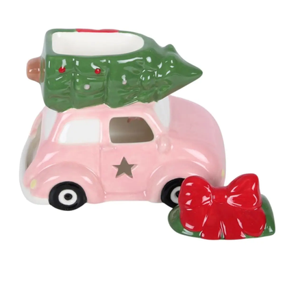 N/A Pink Car with Christmas Tree Oil Burner -