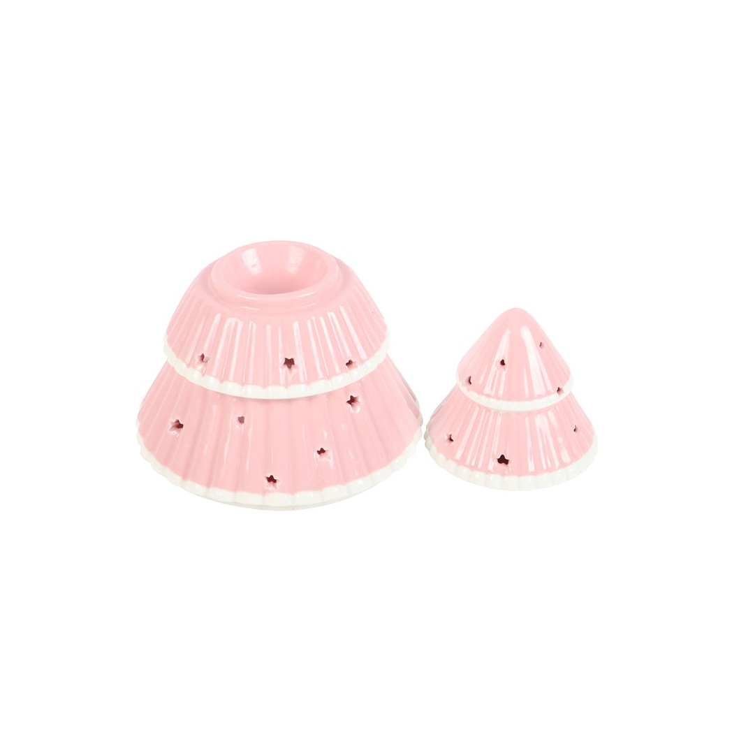 N/A Pink Christmas Tree Oil Burner -