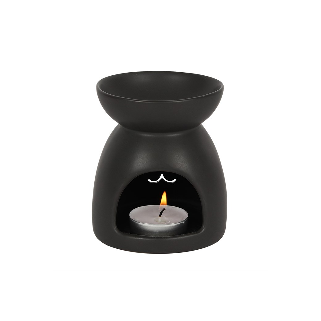 N/A Black Cat Cut Out Oil Burner and Wax Warmer -