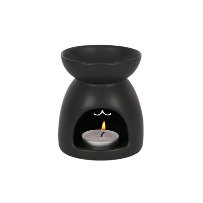 N/A Black Cat Cut Out Oil Burner and Wax Warmer -