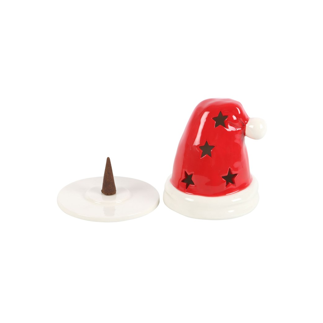 N/A Santa Hat Incense Cone Burner and Tealight Holder -