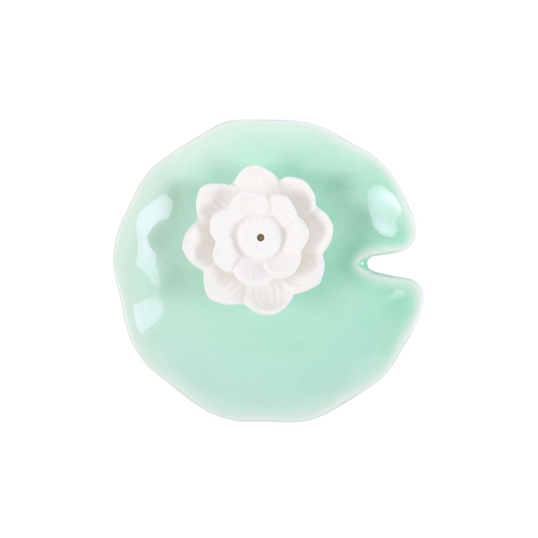 N/A Lotus Flower Incense Stick Holder and Trinket Dish -