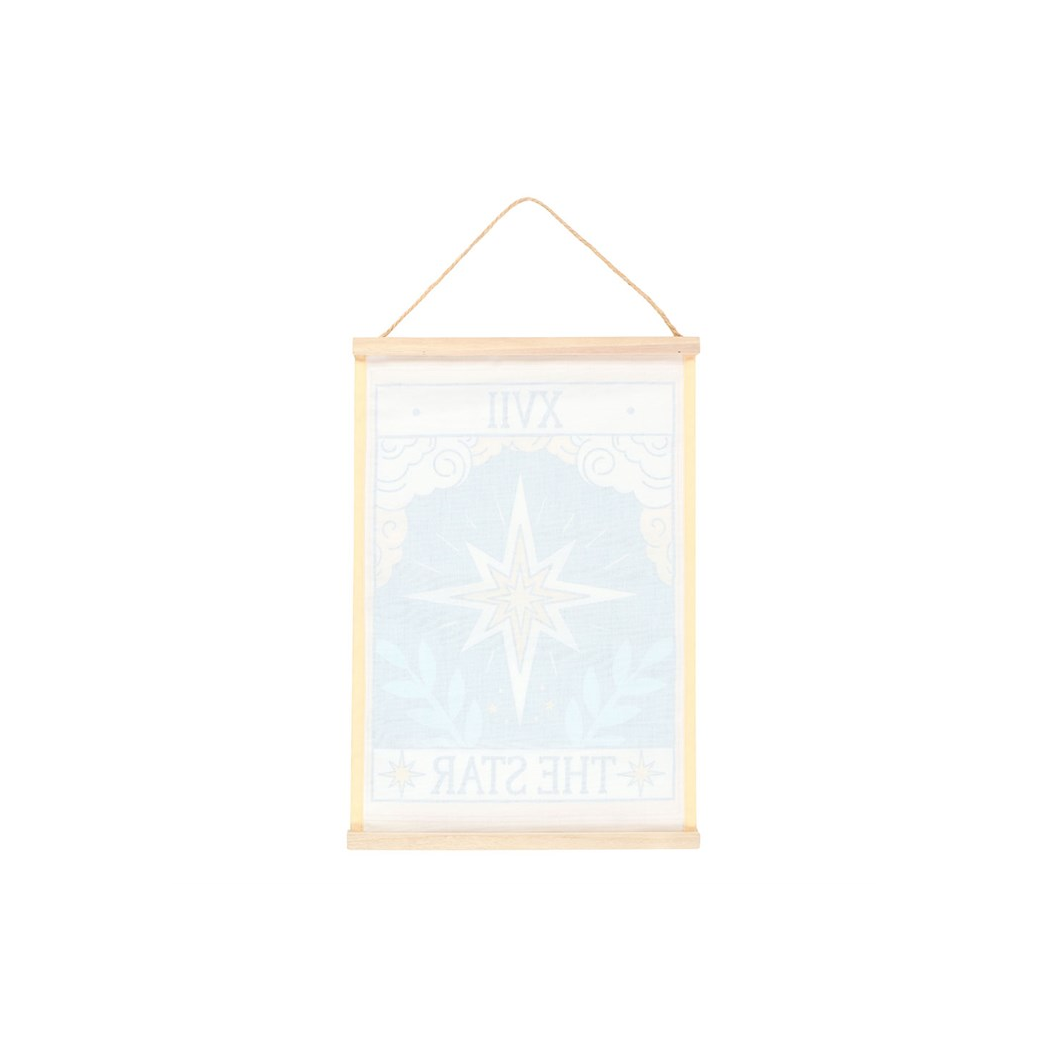Star Tarot Wall Hanging – Vintage Celestial Fabric Decor