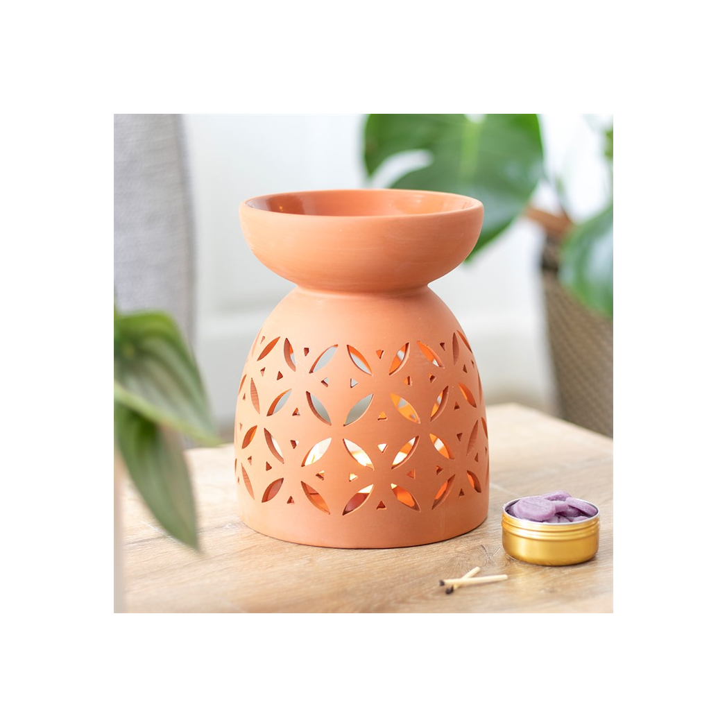N/A Giant Terracotta Oil Burner and Wax Warmer -
