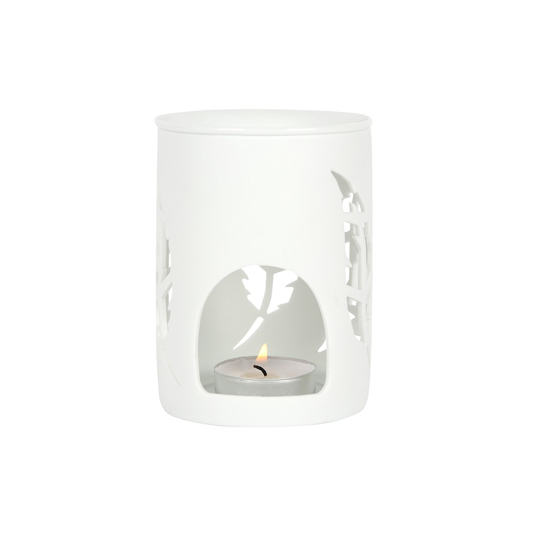 N/A White Feather Cut Out Oil Burner -