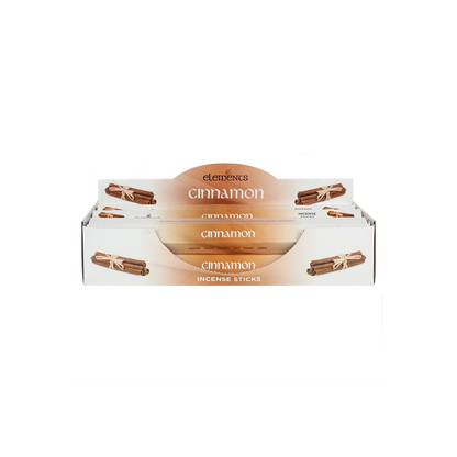 Elements Cinnamon Incense Sticks – Set of 6 Packs (120 Sticks)