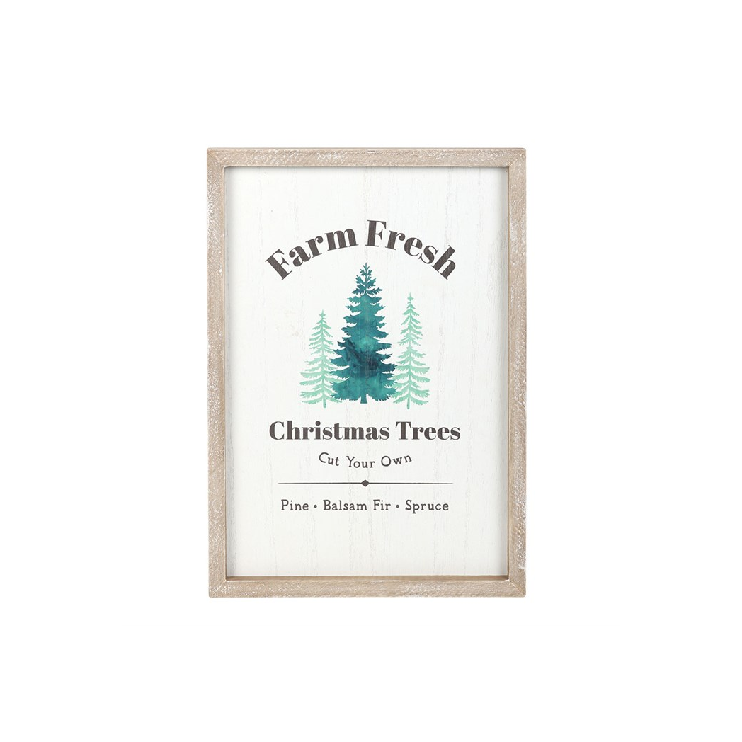 Farm Fresh Christmas Trees Wall Art – Framed Holiday Print