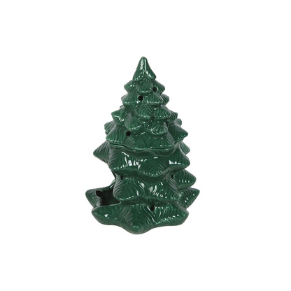 N/A Green Fir Tree Oil Burner and Wax Warmer -