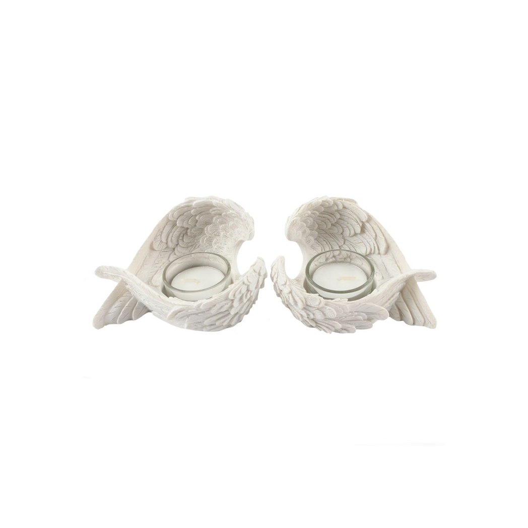 N/A Set of 2 Winged Candle Holders -