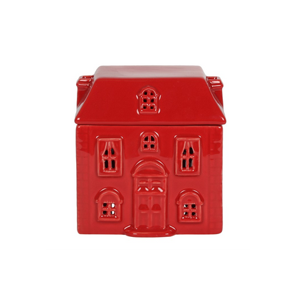 N/A Red Ceramic House Oil Burner -