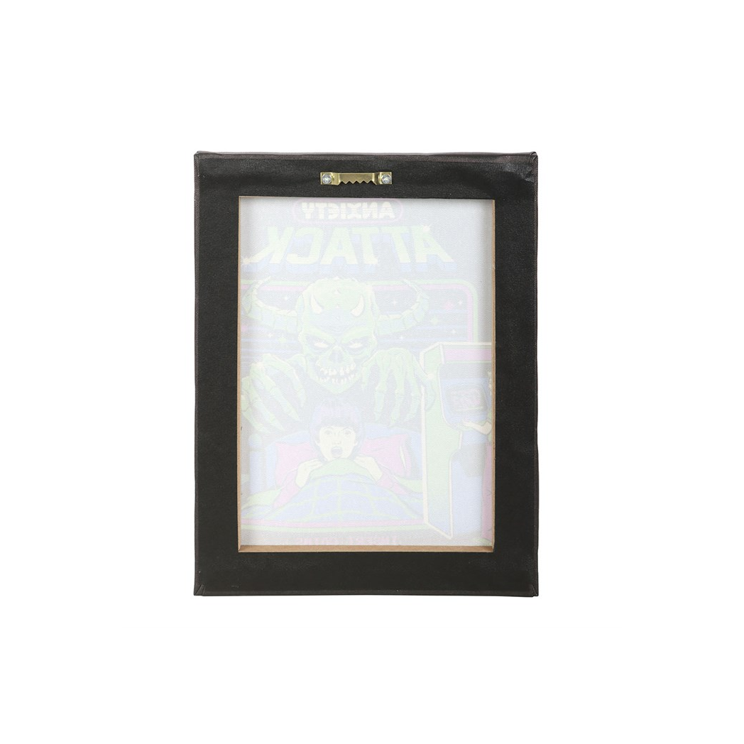 Steven Rhodes Anxiety Attack Canvas – 19 x 25 cm Retro Wall Art