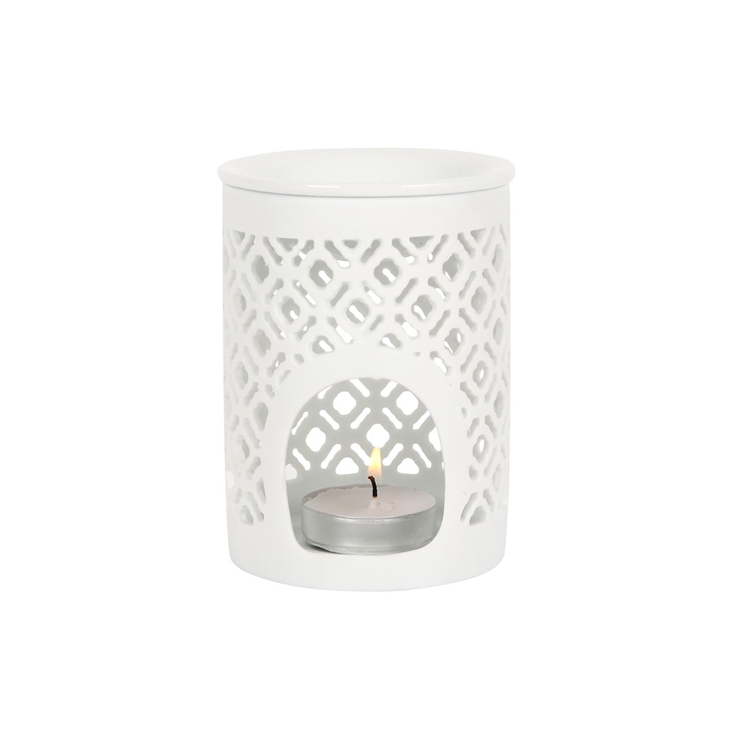 N/A Matte Lattice Cut Oil Burner -