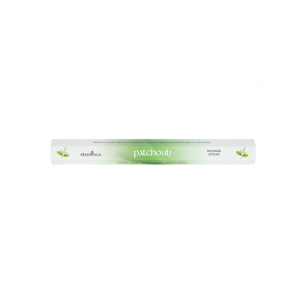 Elements Patchouli Incense Sticks – Set of 6 Packs (120 Sticks)