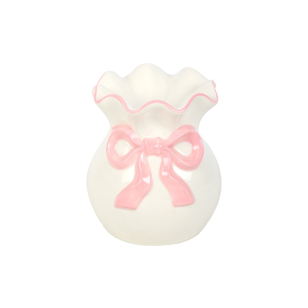N/A White and Pink Bow Oil Burner -
