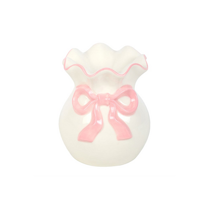 N/A White and Pink Bow Oil Burner -