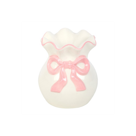 N/A White and Pink Bow Oil Burner -