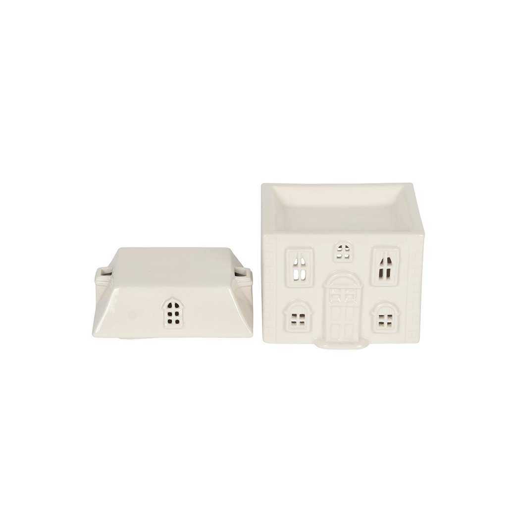 N/A White Ceramic House Oil Burner -